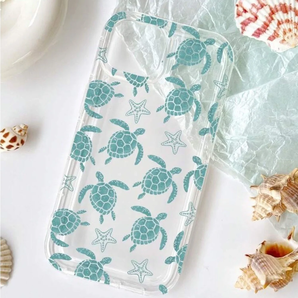 ⚠️Clearance iPhone 14 Pro/Pro Max Blue Sea Turtle Phone Case - Picture 2 of 3